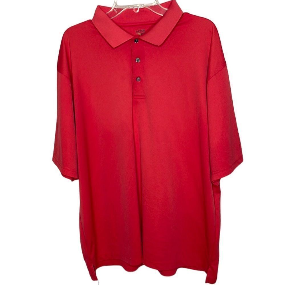 Links Collared Three Button Golf Shirt. Size XXL.
